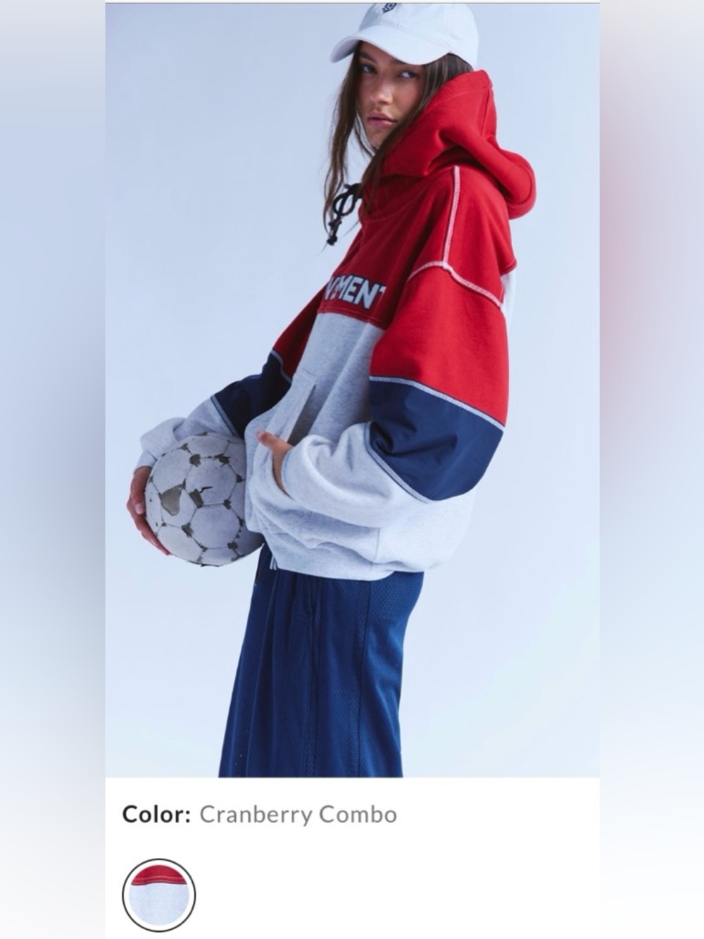 ~ Free People Movement ~  Final Call Colorblock Logo Hoodie ~ XS ~ NWT ~ - Picture 8 of 14